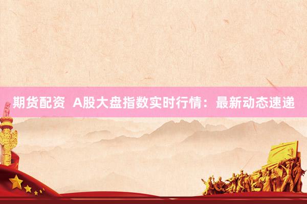 期货配资  A股大盘指数实时行情：最新动态速递